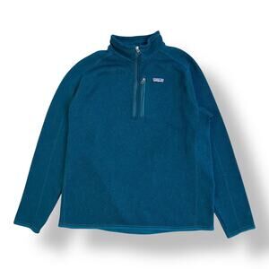 Patagonia Better Sweater 1/4 Zip Fleece Pullover Men’s XL Green Jacket